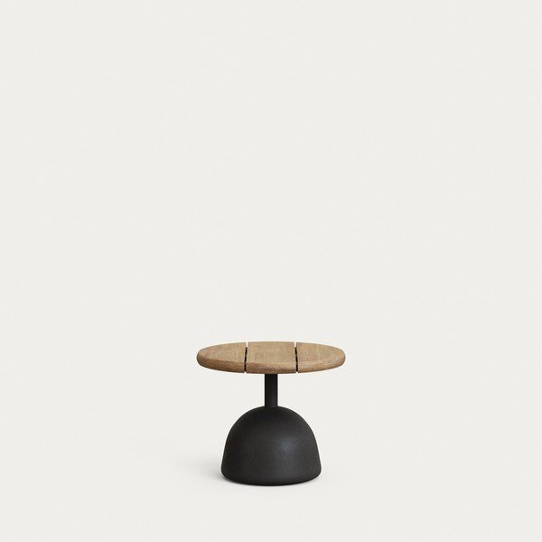 Okrągły stolik ogrodowy z blatem z drewna akacjowego ø 43 cm Saura – Kave Home-image-1