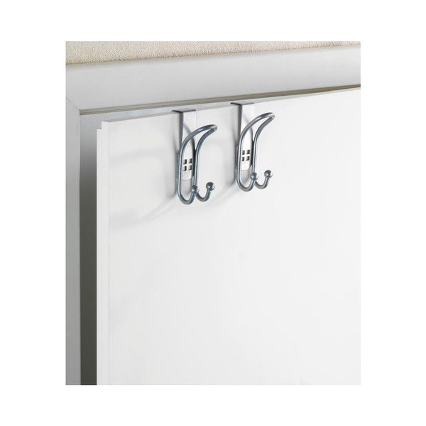Zestaw 2 haczyków na drzwi w kolorze srebra Wenko Door Hook-image-4