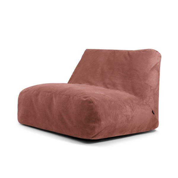 Ceglasty sztruksowy worek do siedzenia Sofa Tube – SLOWDOWN