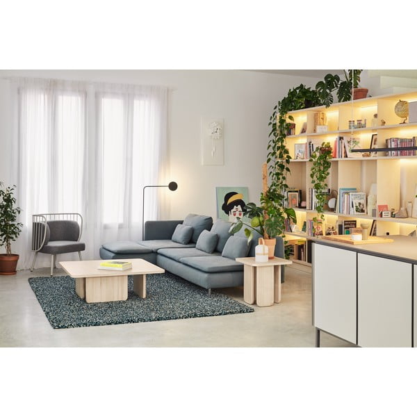 Stolik z fornirem z jesionu Teulat Arq I-image-1