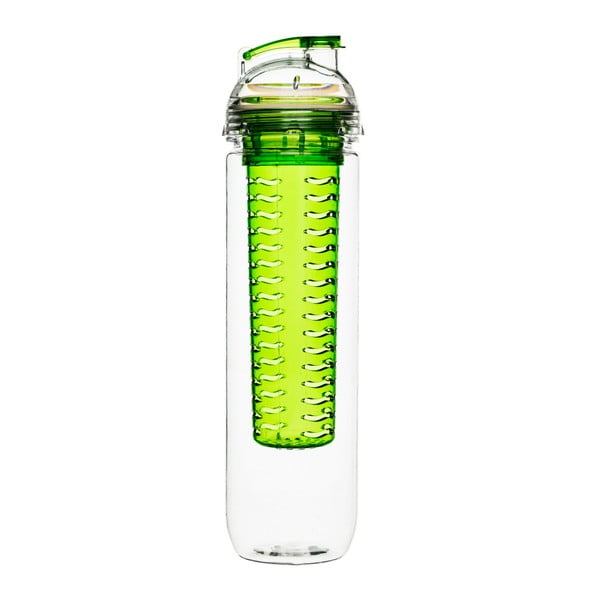 Zielona butelka z wkładem na owoce Sagaform Fresh, 800 ml