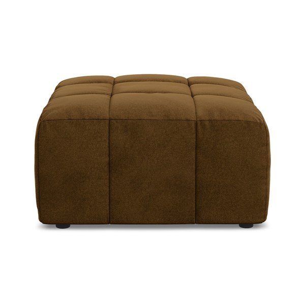 Musztardowy aksamitny podnóżek Aloha – Makamii