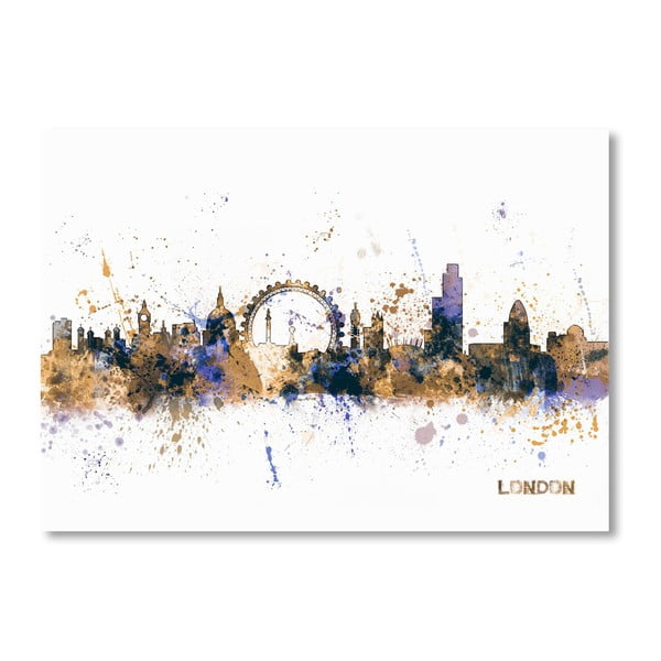 Plakat Americanflat London Skyline, 60x42 cm