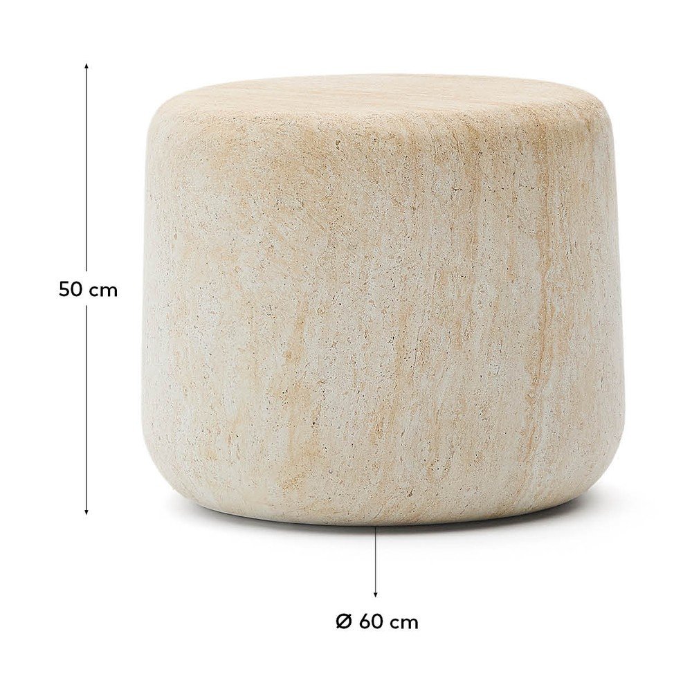 Okrągły stolik ogrodowy betonowy ø 60 cm Drasi – Kave Home (zdjęcie 2)