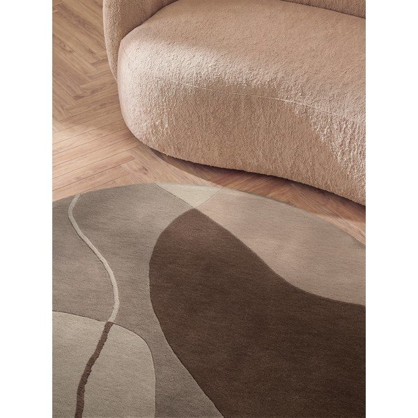 Brązowy wełniany okrągły dywan ø 200 cm Muse – Villeroy&Boch-image-4