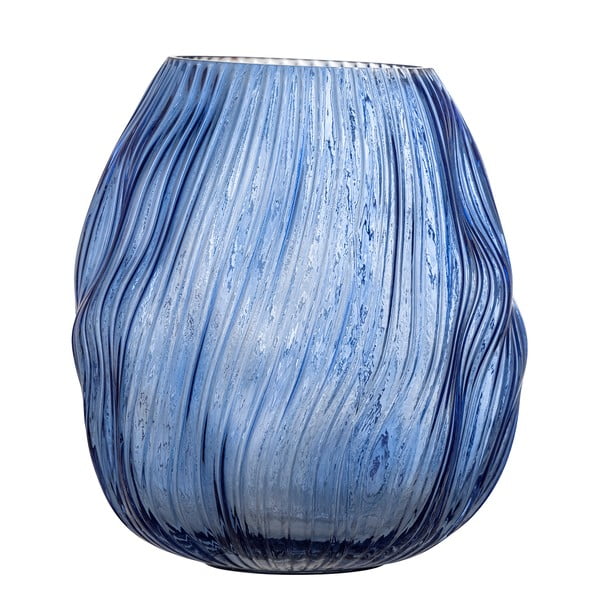 Niebieski szklany wazon Leyla – Bloomingville