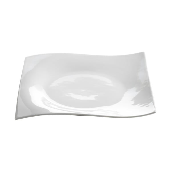 Biały porcelanowy talerz Maxwell & Williams Motion, 27,5x27,5 cm