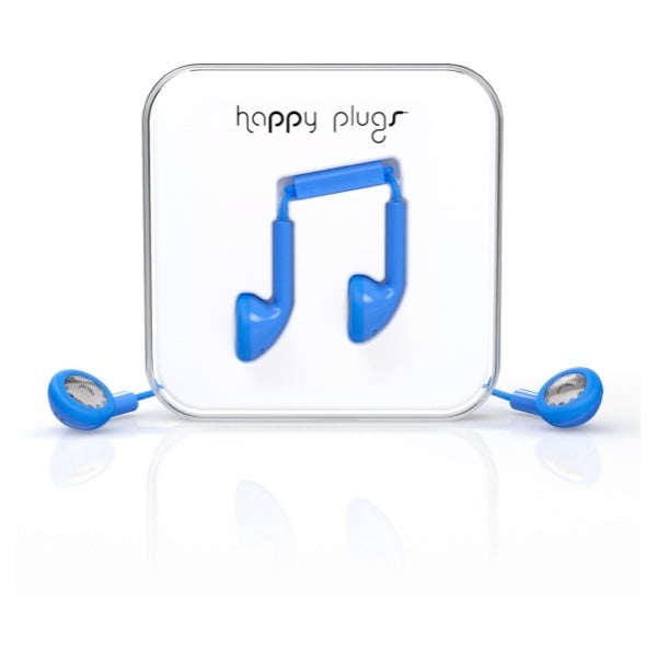 Słuchawki Happy Plugs, niebieskie