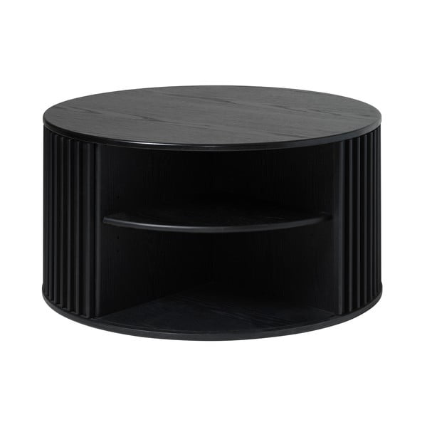 Czarny okrągły stolik ø 85 cm Siena – Unique Furniture-image-4