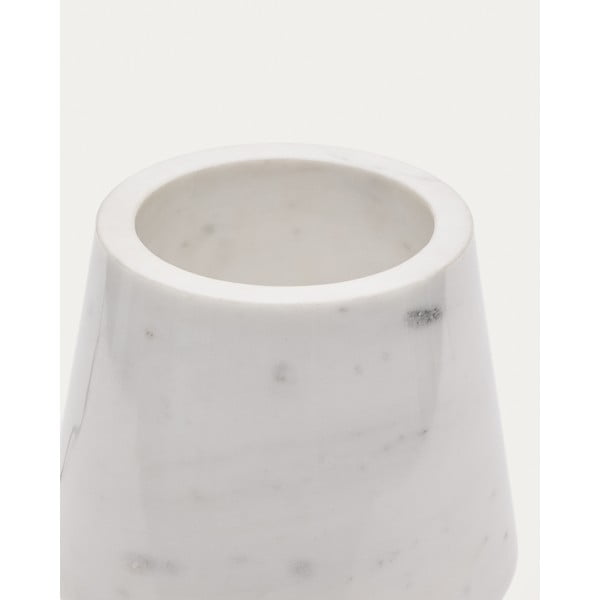 Marmurowa lampa stołowa w kolorze kości słoniowej z marmurowym kloszem (wysokość 27 cm) Alaro – Kave Home-image-3