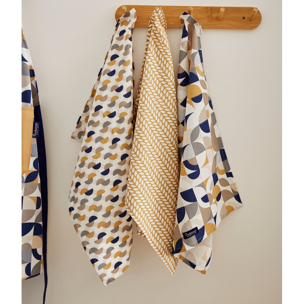 Bawełniane ścierki zestaw 3 szt. 45x65 cm Bauhaus – Cooksmart ® (zdjęcie 4)