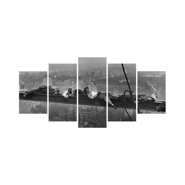 Wieloczęściowy obraz Black&White no. 8, 100x50 cm