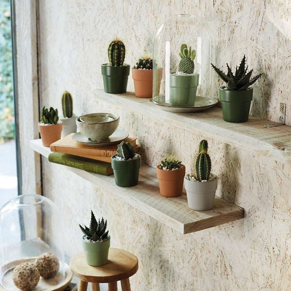 Jasnozielona ceramiczna doniczka Big pots Lima, ø 10 cm-image-1