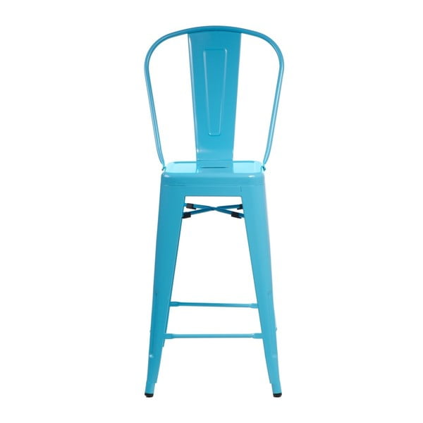 Niebieskie krzesło barowe D2 Paris
