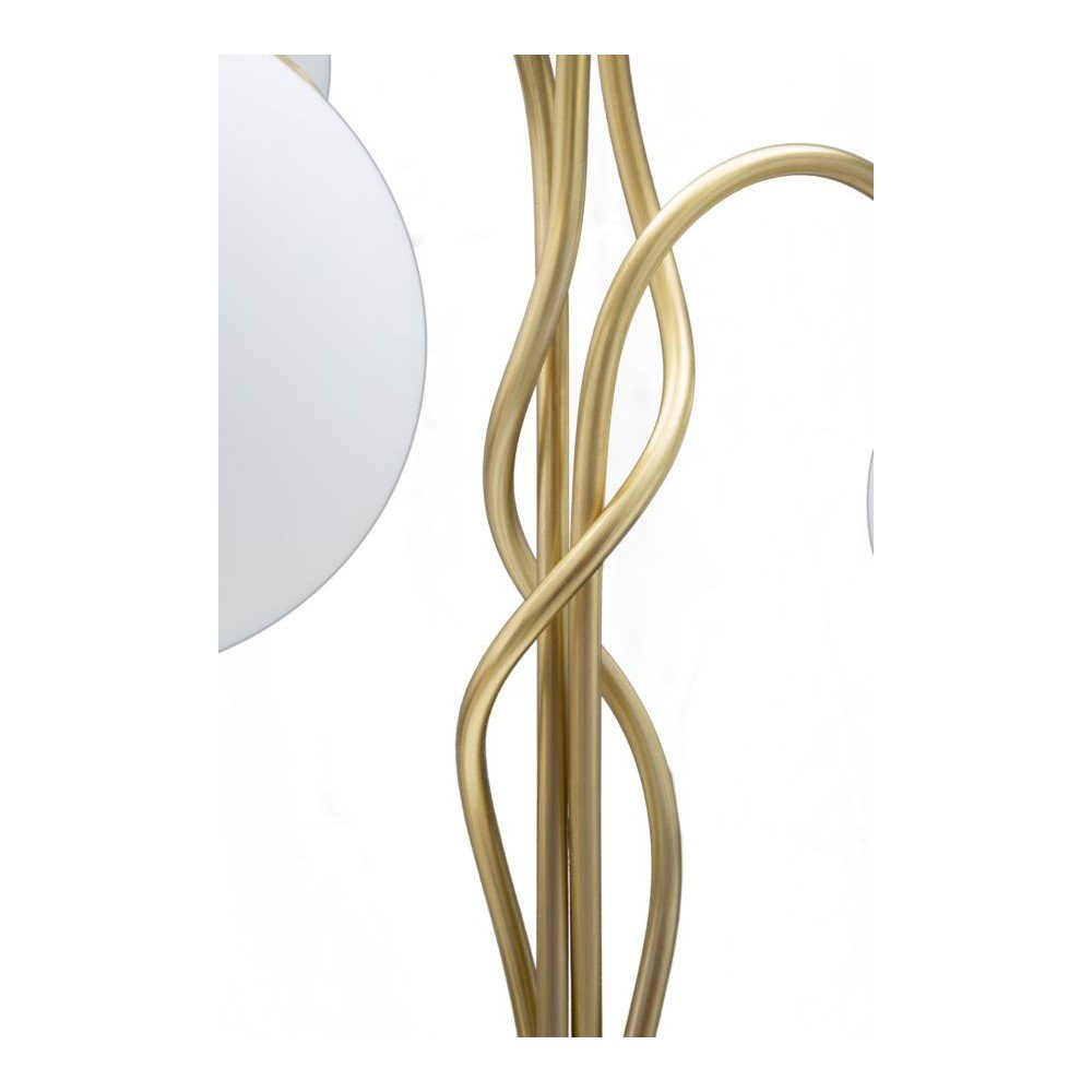 Lampa stołowa w biało-złotym kolorze ze szklanym kloszem (wysokość 74 cm) Glamy – Mauro Ferretti (zdjęcie 4)