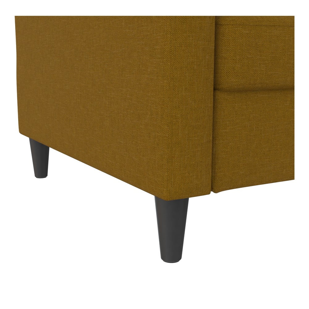 Żółta rozkładana sofa 82 cm Hartford – Støraa (zdjęcie 6)