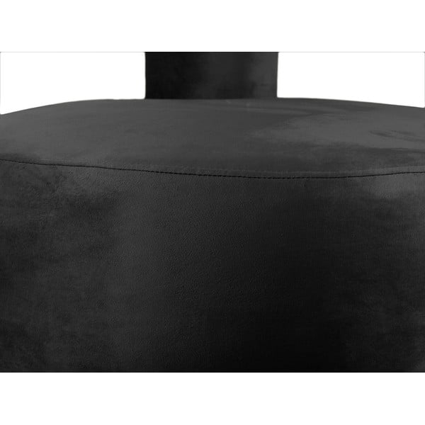 Czarny aksamitny fotel Abrazo – Leitmotiv-image-4