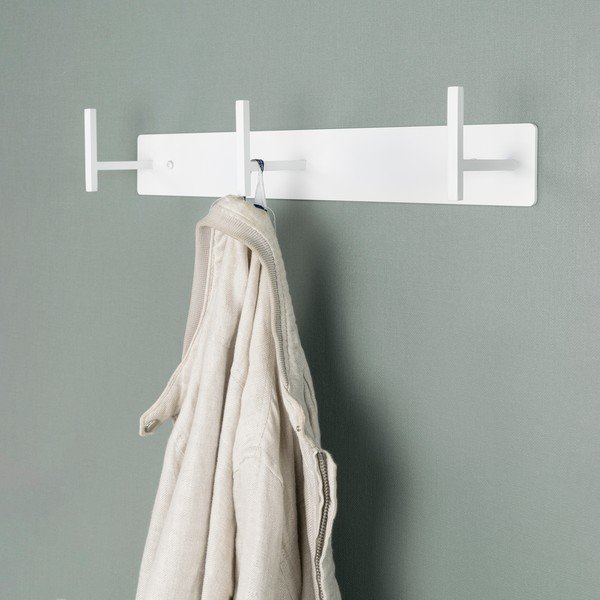 Biały metalowy wieszak ścienny 44 cm Chapman – Spinder Design-image-1