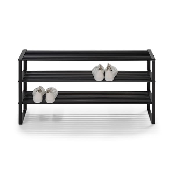 Czarna metalowa szafka na buty 100x48,5x29 cm Rex – Spinder Design-image-2