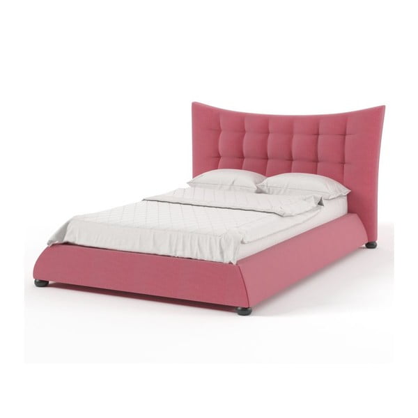 Łóżko Morgan Pink, 180x200 cm
