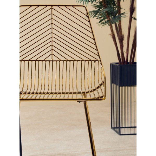 Metalowy hoker w kolorze złota District – Premier Housewares-image-4