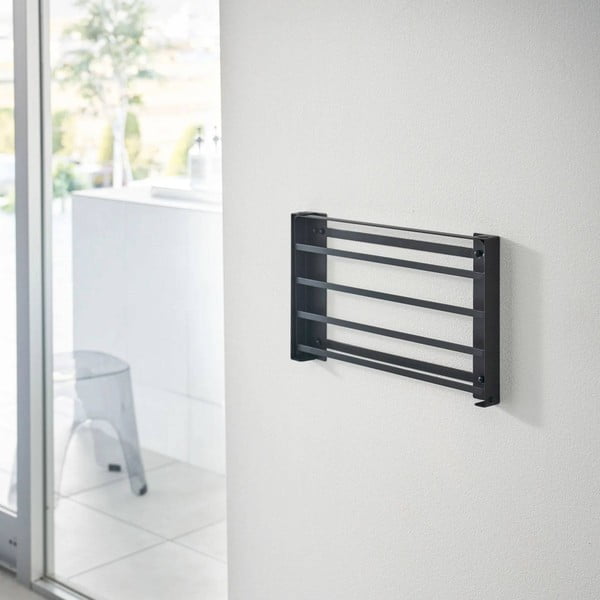 Ścienna stalowa półka łazienkowa w kolorze matowej czerni Tower – YAMAZAKI-image-3