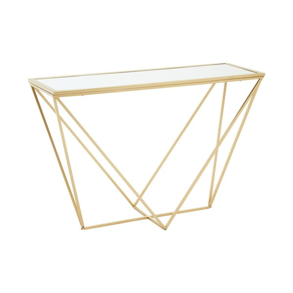 Konsola w kolorze złota ze szklanym blatem 40x120 cm Farran – Premier Housewares-image-3
