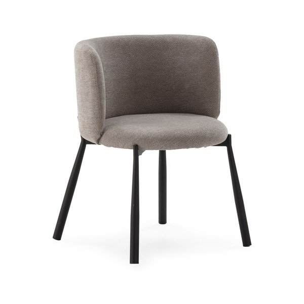 Szare tapicerowane fotele jadalniane zestaw 2 szt. Ginny – MOME