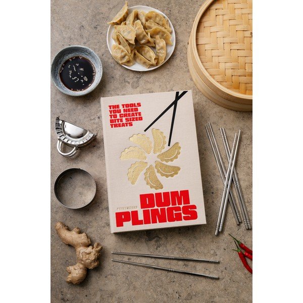 Beżowy zestaw pałeczek ze stali nierdzewnej dla 4 osób The Essentials - Dumpling Tools – Printworks-image-1