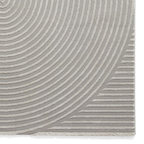 Jasnoszary dywan z włókien z recyklingu odpowiedni do prania 120x170 cm Flores – Think Rugs-image-4