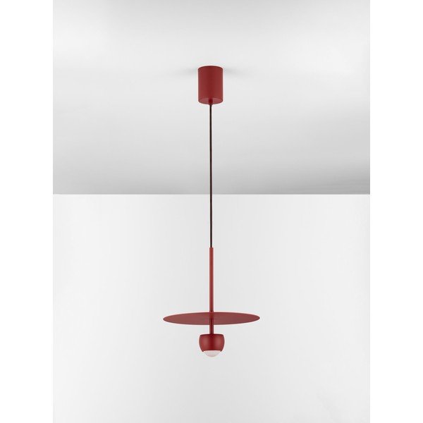 Czerwona aluminiowa lampa wisząca LED ø 30 cm Edem – Nova Luce-image-3