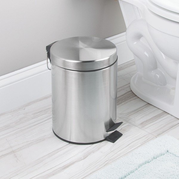 Kosz na śmieci z pedałem InterDesign Step Can, 5 l-image-4