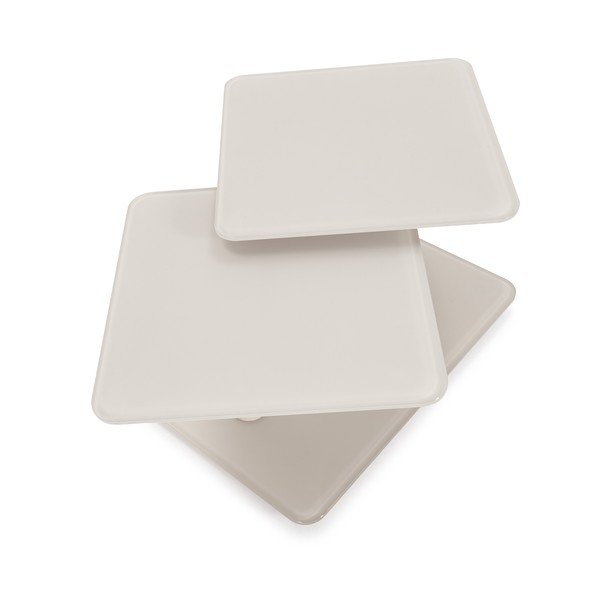 Kremowy szklany stolik 54x115 cm Elvi – Marckeric-image-4