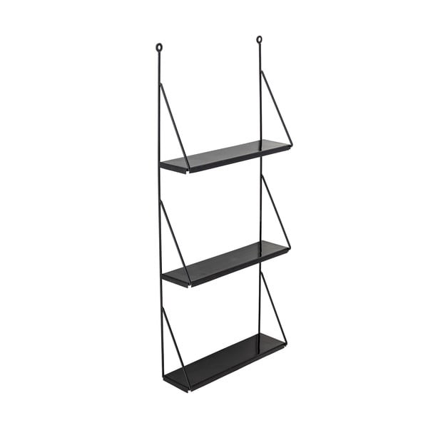 Czarna metalowa półka ścienna Bloomingville Walter-image-2