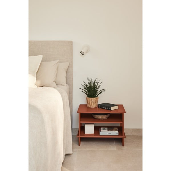 Ceglasta szafka nocna z półką Inari – Teulat-image-1