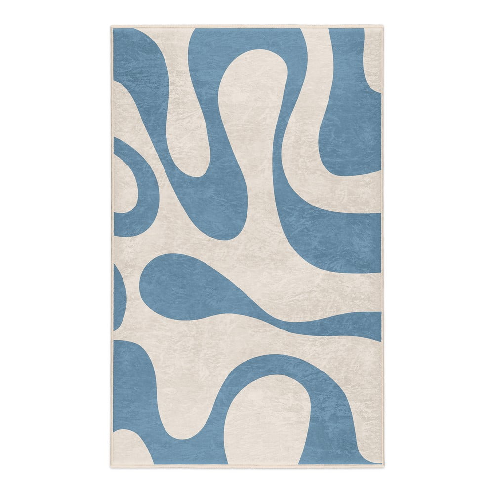 Niebieski dywan odpowiedni do prania 160x230 cm Blue Latte – Mila Home