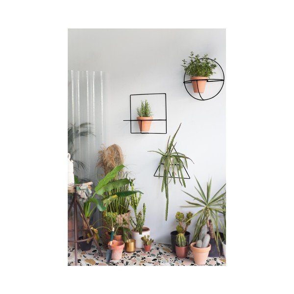 Czarny uchwyt na doniczkę Really Nice Things Really Nice Things Triangle-image-1