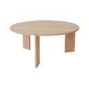 Okrągły stolik z litego drewna dębowego w naturalnym kolorze ø 90 cm Oy – OYOY Living Design