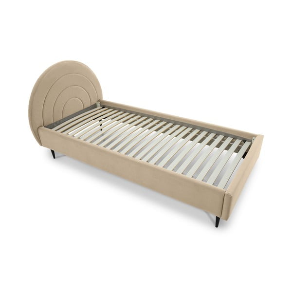 Beżowe łóżko dziecięce 120x200 cm Rainbow – Scandic-image-1