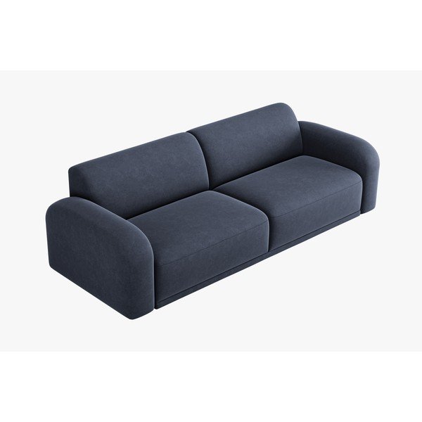 Ciemnoniebieska aksamitna sofa 242 cm Erin – Micadoni Home-image-3