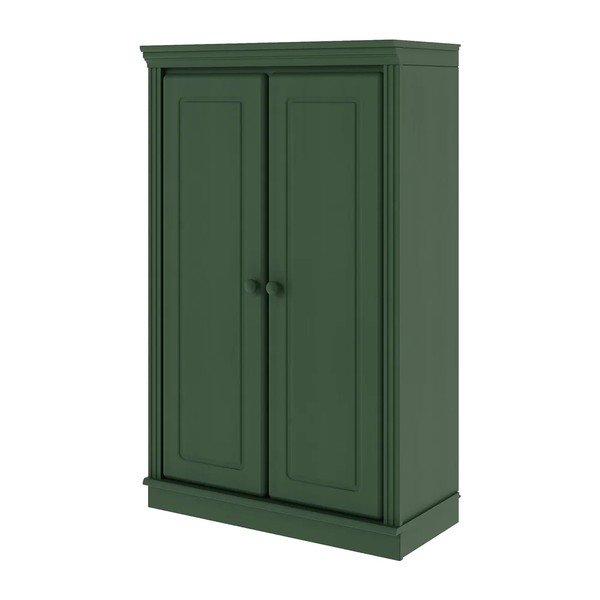 Zielona szafka z litego drewna sosnowego 74x118x35 cm Anita – Støraa-image-2