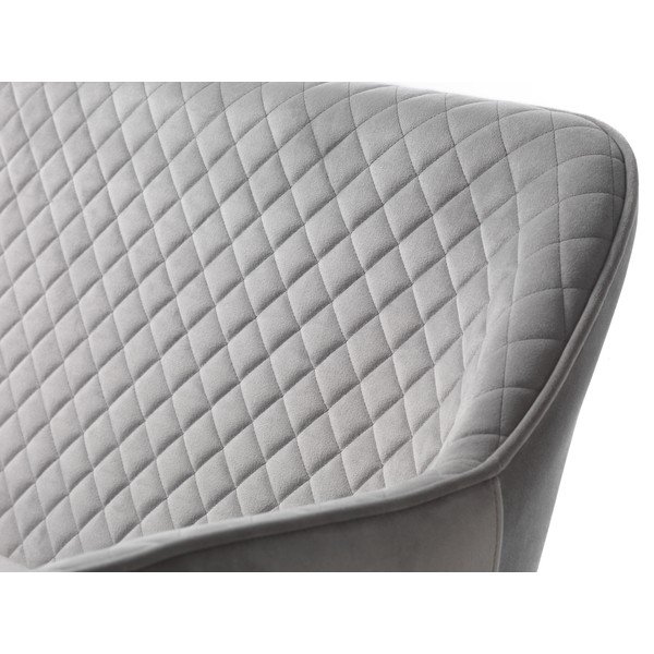 Jasnoszara aksamitna sofa 129 cm Berrie – Unique Furniture-image-1
