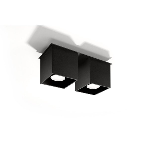 Czarna lampa sufitowa Sollux Geo 2-image-2