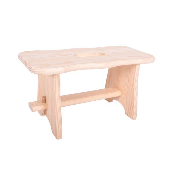 Stołek z litego drewna sosnowego Tirolo – Rojaplast-image-1