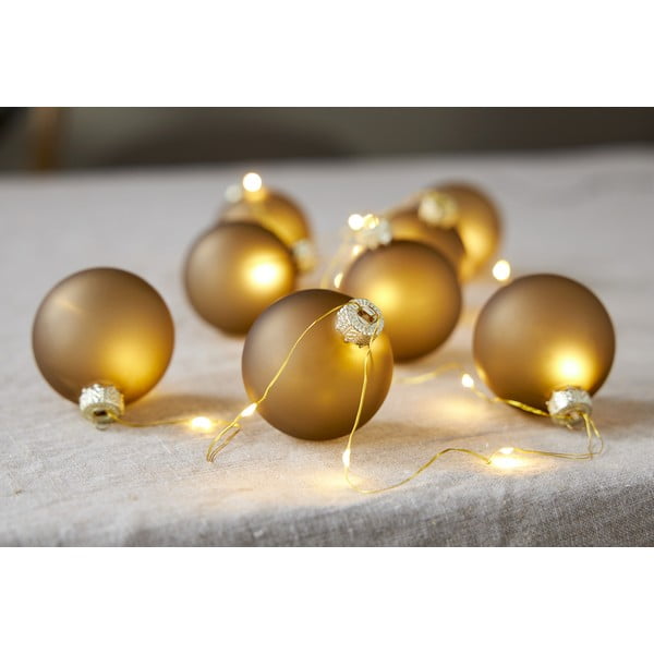 Dekoracja świetlna w kolorze złota ze świątecznym motywem ø 6 cm Bliss – Star Trading-image-1