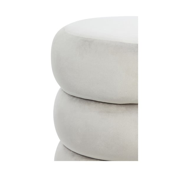 Jasnoszary aksamitny puf Kimi – Light & Living-image-3