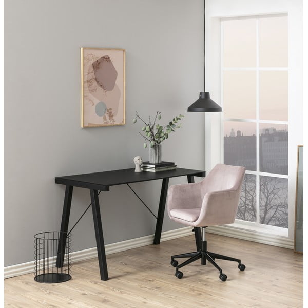 Różowy fotel biurowy Actona Nora-image-1