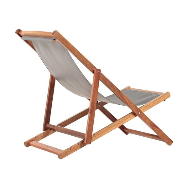 Szary/w naturalnym kolorze drewniany leżak ogrodowy Dionysus – Bonami Essentials-image-4