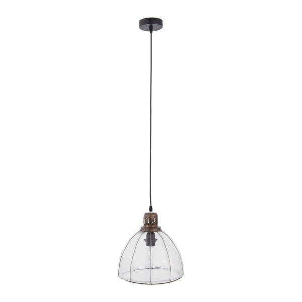 Lampa wisząca ze szkła i metalu Clayre & Eef, ⌀ 27 cm