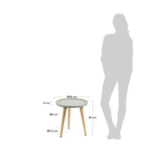 Stolik z blatem z cementu Kave Home Livy-image-4